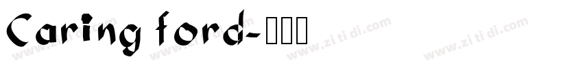 Caring ford字体转换